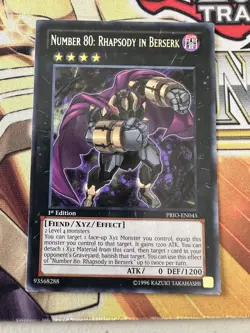 Number 80: Rhapsody in Berserk PRIO-EN045 - Rare - 1st Edition - LP Yugioh - Image 1