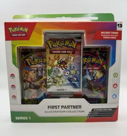 Pokemon TCG First Partner Illustration Collection Series 1 Promo Box English - Image 1