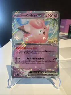 Lillie's Clefairy ex 056/159 - Journey Together Holo - Pokemon Card NM/M - Image 1
