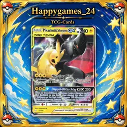 Pikachu & Zekrom -GX - Articuno Pokemon Karte 33/181 Holo Teams sind Trumpf /S93 - Image 1