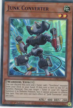 Yugioh Junk Converter LDS3-EN118 BLUE Ultra 1st NM - Image 1