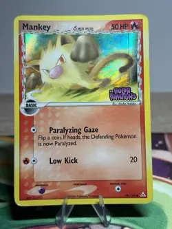 Mankey 70/110 EX Holon Phantoms Delta Species Pokemon Card Reverse Holo MP HP - Image 1