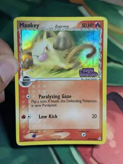 Mankey 70/110 EX Holon Phantoms Delta Species Pokemon Card Reverse Holo MP HP - Image 3