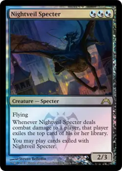 MTG Nightveil Specter - Buy-a-Box Promo, Unique & Misc. Promos, Damaged, English - Image 1