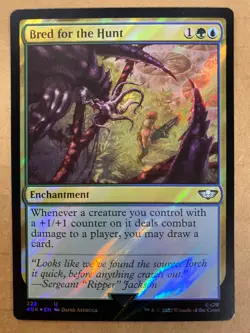 MTG 1x SURGE FOIL Bred for the Hunt 222 Universes Warhammer 40000 Magic x1 NM - Image 1