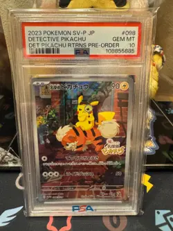 Detective Pikachu - 098/SV-P 098/SV-P Sv-P Promotional Cards (Japanese) PSA 10 - Image 1