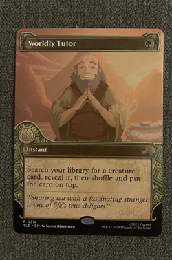 MTG - Worldly Tutor - Avatar The Last Airbender - NM - Image 1