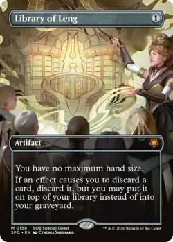MTG Library of Leng - Borderless, NM-Mint, English Special Guests - Image 1