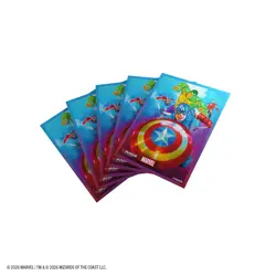 Gamegenic MTG Marvel Super Heroes Premium Art Sleeves - Captain America, Team Le - Image 3