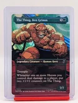 The Thing, Ben Grimm [Borderless Foil] #322 Magic Marvel Super Heroes - Image 1