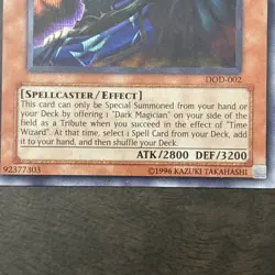 Yu-Gi-Oh! Dark Sage Prismatic Secret Rare Card DOD-002 Limited Edition LP - Image 5