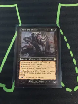 MTG Magic The Gathering Fain, The Broker Retro Frame Warlock Toolbox Commander - Image 1