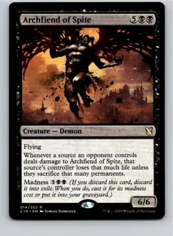 Magic the Gathering Archfiend of Spite Commander 2019 MTG Free Shipping! - Image 1