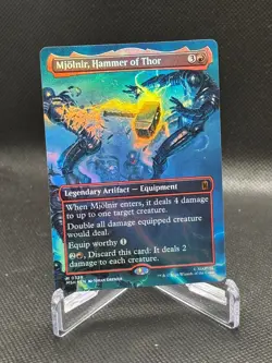 Mjolnir, Hammer Of Thor Borderless Foil #339 Mtg Marvel Superheroes NP M - Image 1