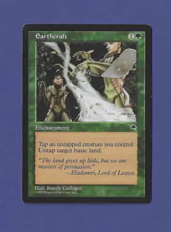 1997 Magic the Gathering - Earthcraft - Tempest MTG - Image 1