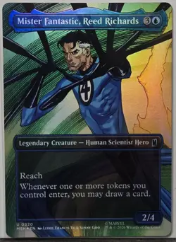 MTG Mister Fantastic, Reed Richards (Borderless) FOIL 320 Marvel Super Heroes - Image 1