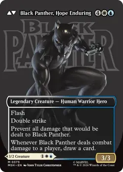 MTG King T'Challa // Black Panther Marvel Super Heroes #373 Mythic - Image 2