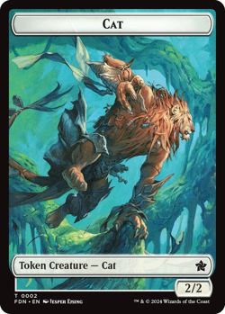 Cat (0001) || Cat (0002) Doubled-Sided Token - Foundations (FDN) - Image 2