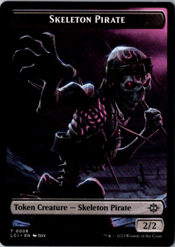 Skeleton Pirate Token LCI 2023 Lost Caverns of Ixalan MTG Magic Token 0008 - Image 1