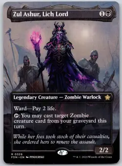 Zul Ashur, Lich Lord (Borderless) - Foundations FND - MTG - NM Magic - 326 R - Image 1