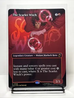 The Scarlet Witch (Foil) [Borderless] Marvel Super Heroes 0368 Rare MTG - Image 1