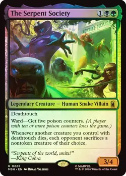 The Serpent Society Foil Marvel Super Heroes NM MTG - Image 1