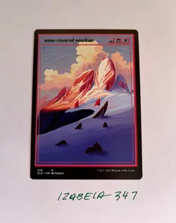 MTG Snow-Covered Mountain #328 PixelSnowLands.jpg NON-FOIL Secret Lair Drop NM/M - Image 1