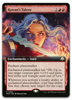 Rowan's Talent (Extended Art) #85 (NM) March of the Machine MOC Magic MTG - Image 1
