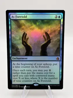 As Foretold *Foil* - Amonkhet - MTG Magic the Gathering - Near Mint - Image 1