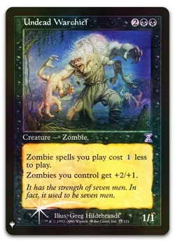 Undead Warchief #52 (Foil) (NM) List Reprints LIST LIST Magic MTG - Image 1