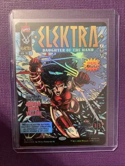 Elektra, Daughter of the Hand (Borderless) (395) Marvel Super Heroes Foil - Image 1