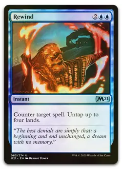 Rewind #63 (Foil) (NM) Core Set 2021 M21 Magic MTG - Image 1