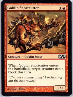Goblin Shortcutter 142 Magic 2014 (M14) - Magic The Gathering MTG - NM - Image 1