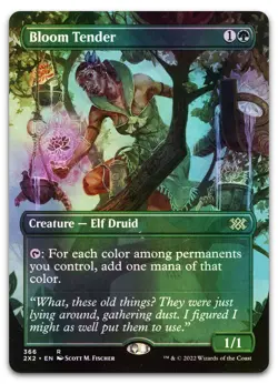 Bloom Tender (Borderless) #366 (Foil) (NM) Double Masters 2022 2X2 Magic MTG - Image 1