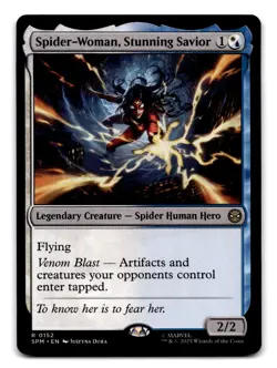 Spider-Woman, Stunning Savior 152 Rare Prerelease Cards Magic: The Gathering NM - Image 1