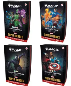 Magic: The Gathering Marvel Super Heroes Commander 4 Deck Lot 100-Card (2026) - Image 1