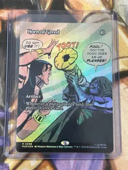 Horn of Greed (Borderless) #0098 MTG Marvel Universe Eternal-Legal Foil - NM 🔥 - Image 3
