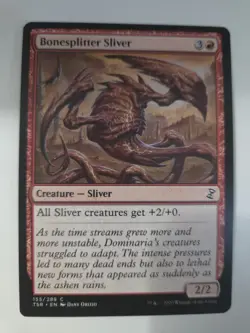 MTG - Bonesplitter Sliver - Time Spiral Remastered - Regular - C - 155 - NM - Image 1