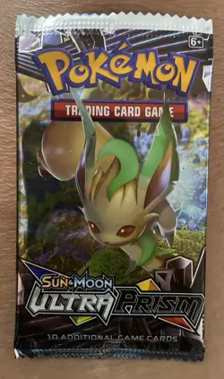 Pokemon Sun & Moon Ultra Prism Booster Pack 10 Cards English Trading Card Game - Image 1