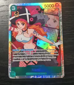 One Piece CCG Nami Paramount War Super Rare Holo Card OP02-036 NM - Image 1