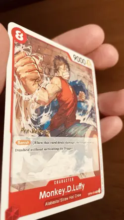 Monkey.D.Luffy OP04-014 Kingdoms of Intrigue Pre-Release One Piece Card Game - Image 5