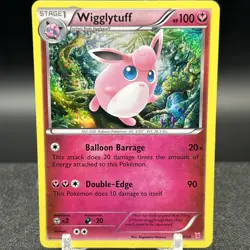 Wigglytuff 30/30 Holo Common XY Trainer Kit Bisharp and Wigglytuff Pokemon Card - Image 1