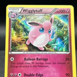 Wigglytuff 30/30 Holo Common XY Trainer Kit Bisharp and Wigglytuff Pokemon Card - Image 5
