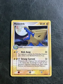 Manectric 8/100 EX Crystal Guardians Holo Rare Stage 1 80 HP Pokemon TCG Card - Image 1