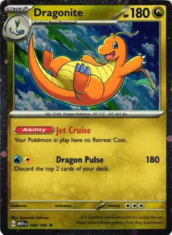 DRAGONITE (COSMOS HOLO) 149/165 HOLO MISCELLANEOUS CARDS & PRODUCTS POKEMON NM - Image 1