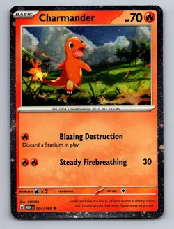 Charmander (Cosmos Holo) 004/165 Promo Miscellaneous Cards & Products Pokemon NM - Image 1