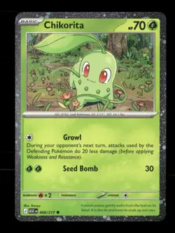 Chikorita (Cosmos Holo) 008/217 Holo Miscellaneous Cards & Products NM/M Pokemon - Image 1