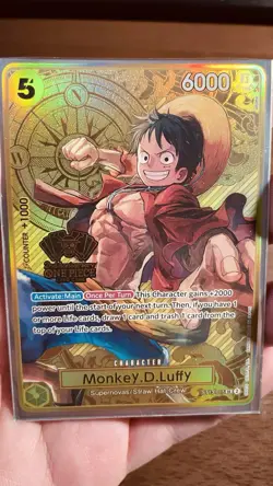 Monkey D. Luffy ST13-015 SR 2nd ANNIVERSARY SET Japanese ONE PIECE Card Game NM - Image 1