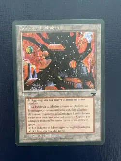 MTG ITALIAN BLACK BORDERED MISHRA'S FACTORY NM FBB MAGIC THE GATHERING LAND CARD - Image 3