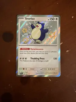 Snorlax 202/091 SV: Paldean Fates Holo, english pokemon card - Image 1
